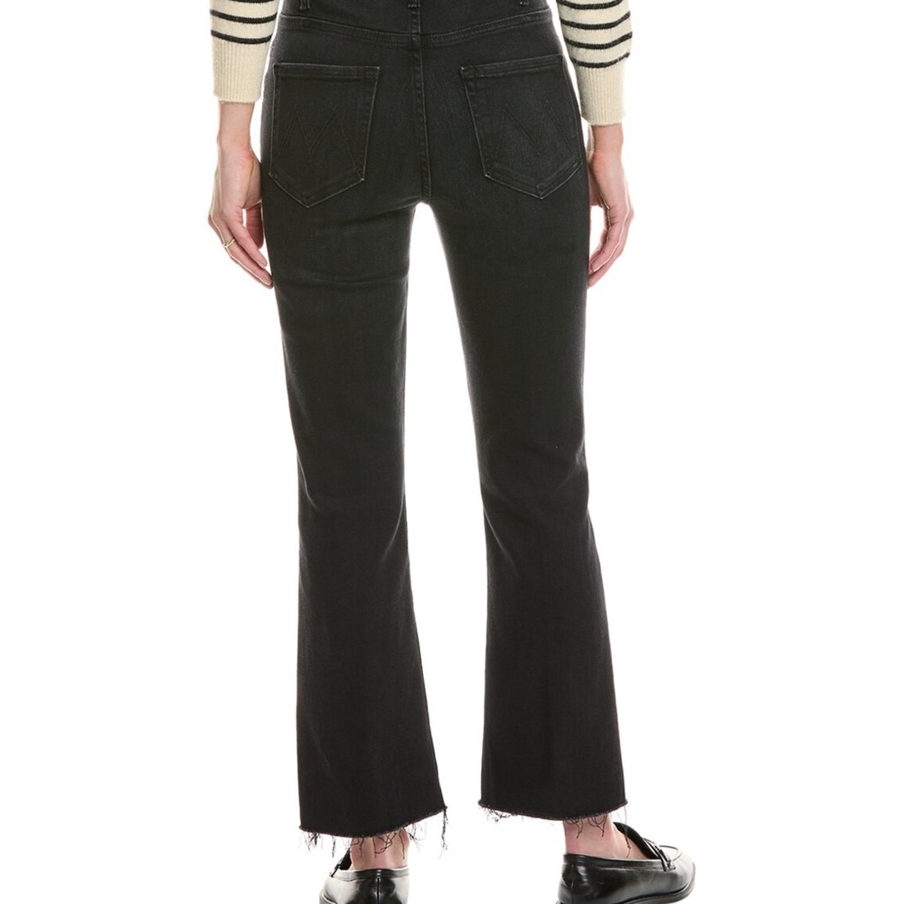 MOTHER the hustler ankle fray in "encounters at night"Black Jeans